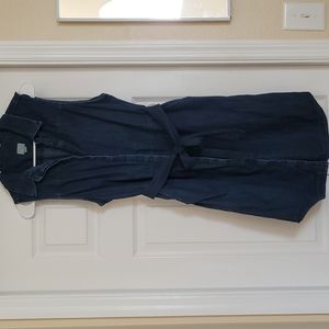 Chambray button down dress